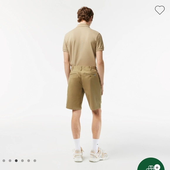 Men's Slim Fit Stretch Cotton Bermuda Shorts size US 42 color beige - Picture 3 of 10